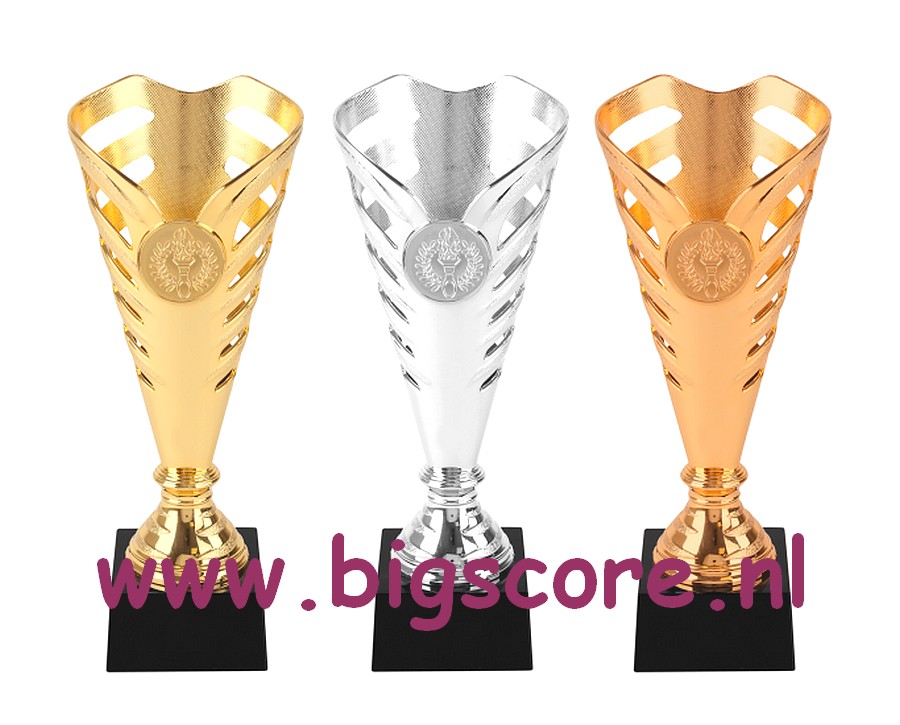 AR1075 Kunststofbeker Goud-zilver-Brons